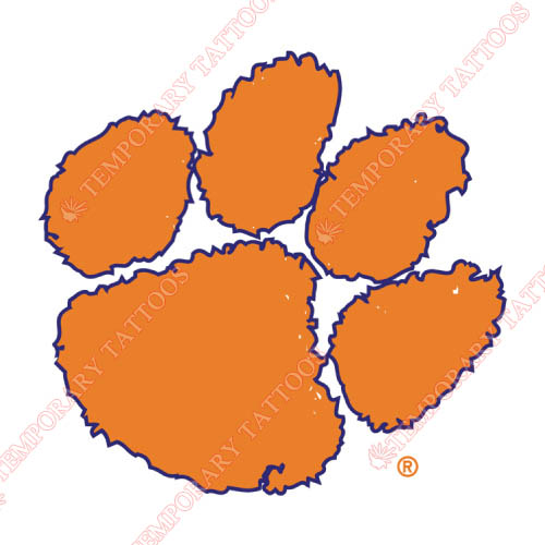 Clemson Tigers Customize Temporary Tattoos Stickers NO.4146